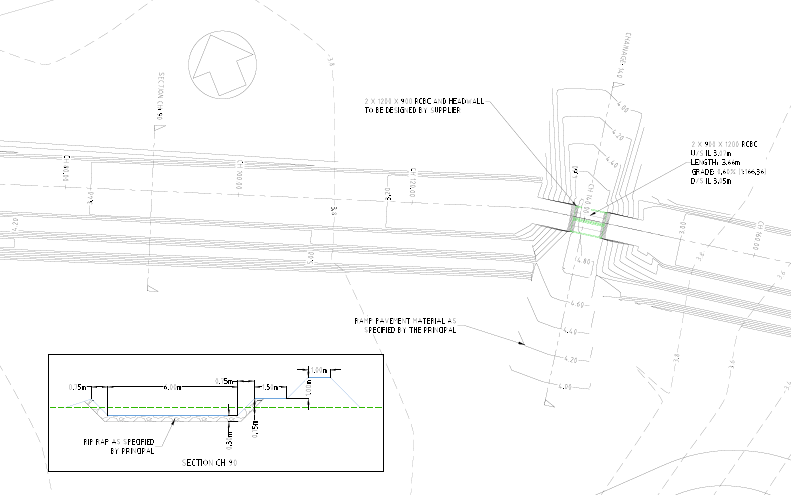Ramp Culvert And Drain
